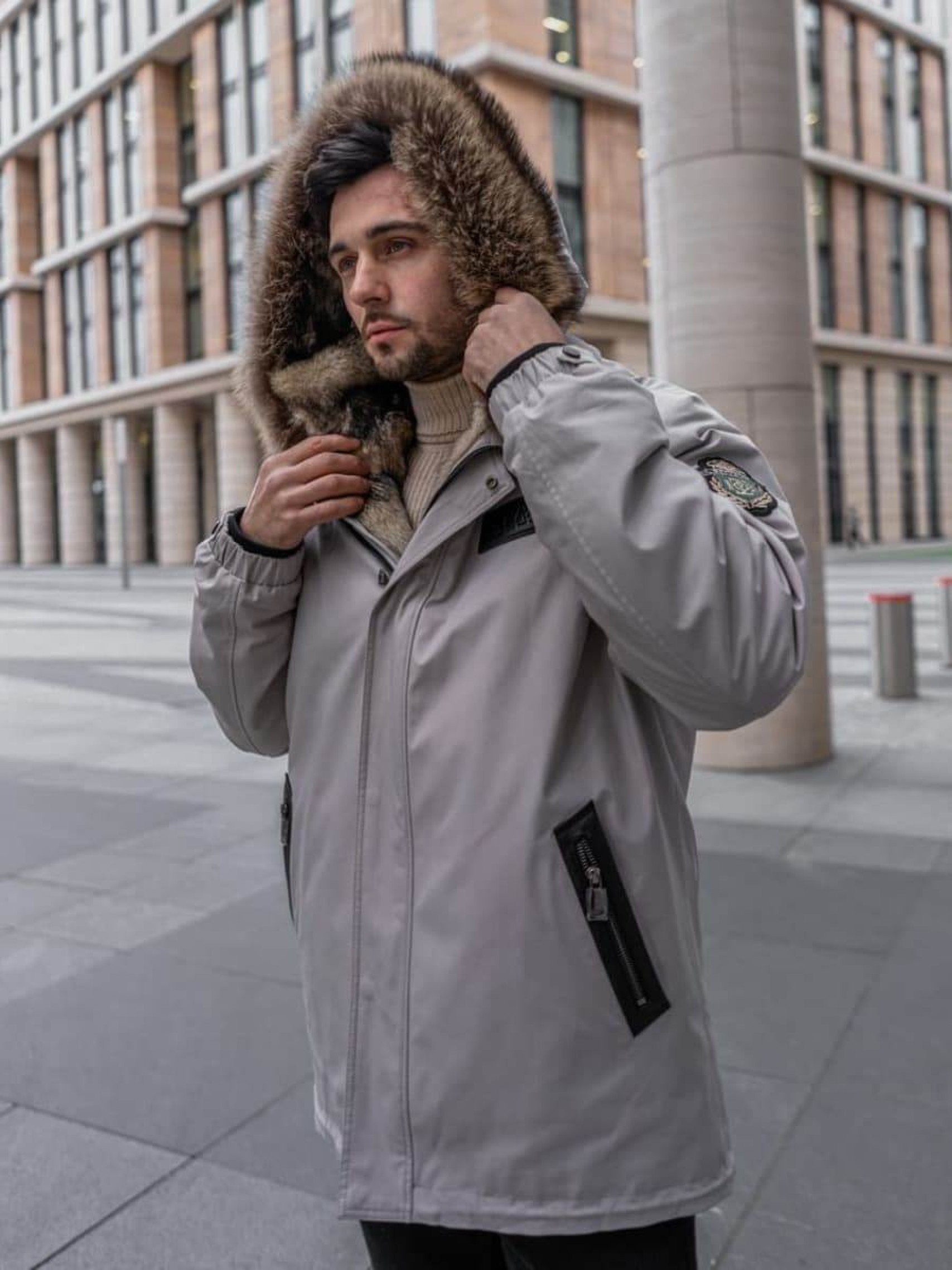 Парка на мехе волка Caleb