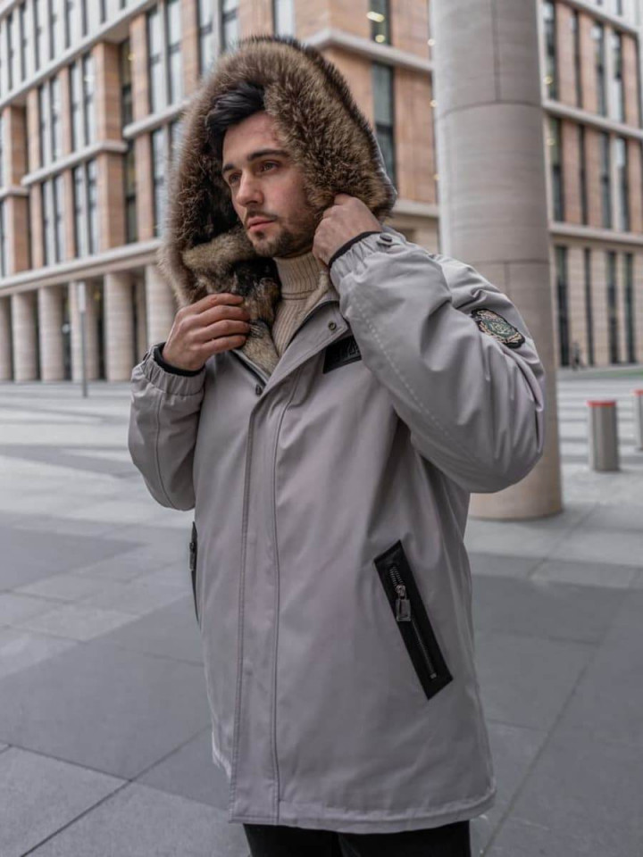 Парка на мехе волка Caleb