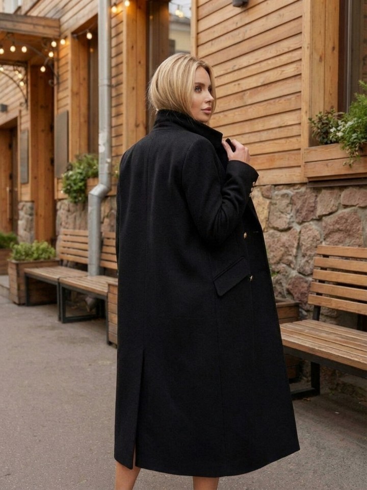Пальто женское черное Rebekah