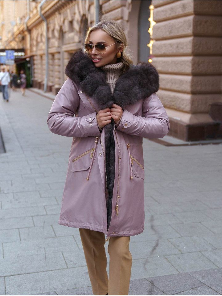 Парка с мехом песца Leomie в Москве купить - фото 2